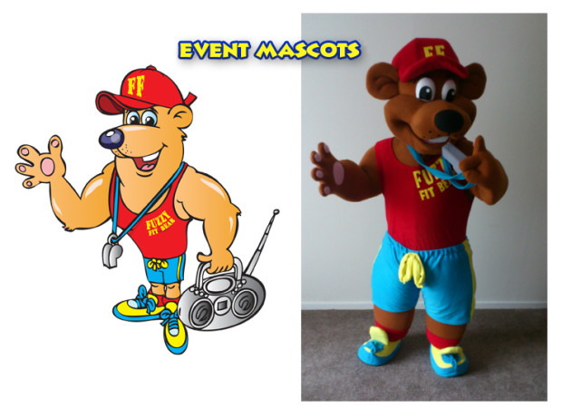 An example of a mascot request and the actual outcome.